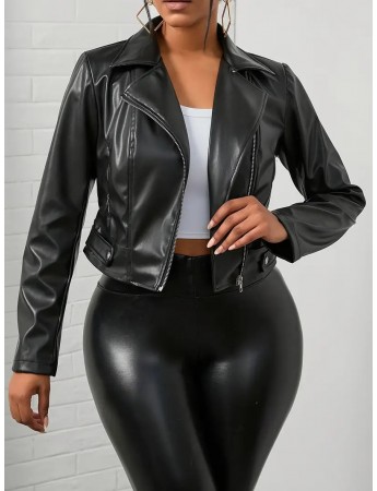 Siyah Suni Deri Ceket