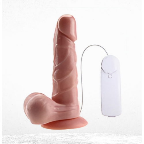 D-6 19.5 CM BEYAZ KUMANDALI DİLDO VİBRATÖR&hellip;