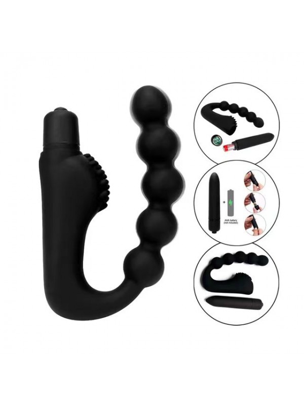 W-5 KÜLOT İÇİ SİYAH BONCUK ÇUBUK VİBRATÖR 125GR&hellip;