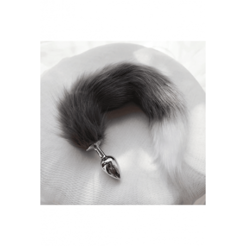 TİLKİ KUYRUĞU ANAL PLUG GRİ BEYAZ&hellip;