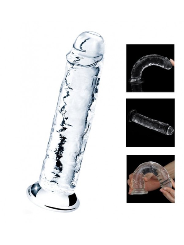 14 CM ŞEFFAF DİLDO TESTİSSİZ&hellip;