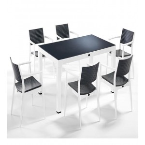 Novussi Seginus Set Beyaz-Antrasit 6 Lı