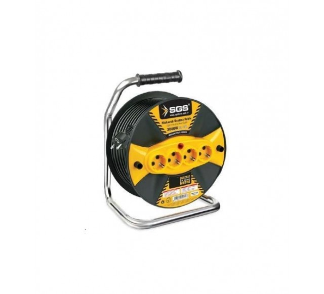 SGS Makaralı Uzatma Kablosu 2,5x20 MT SGS Makaralı Uzatma Kablosu 2,5x20 MT