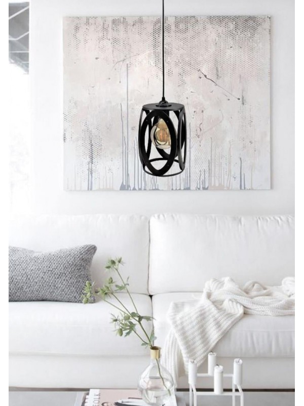 Oval Tekli Sarkıt Avize Siyah… Oval Tekli Sarkıt Avize Siyah…